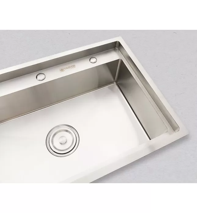 Chậu rửa bát đúc 1 hố SUS304 Tadico LUX.D.78.50.4.GB