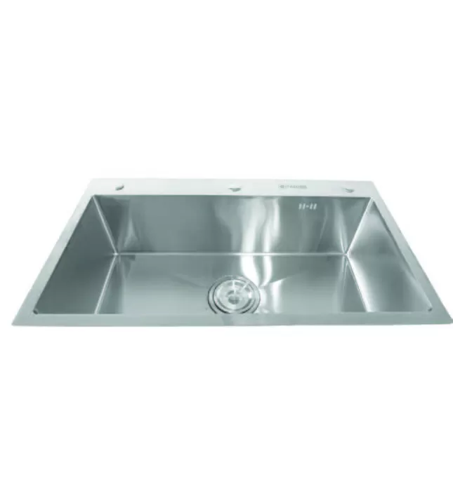Chậu rửa bát 1 hố SUS304 Tadico LUX.D.70.45.3.140