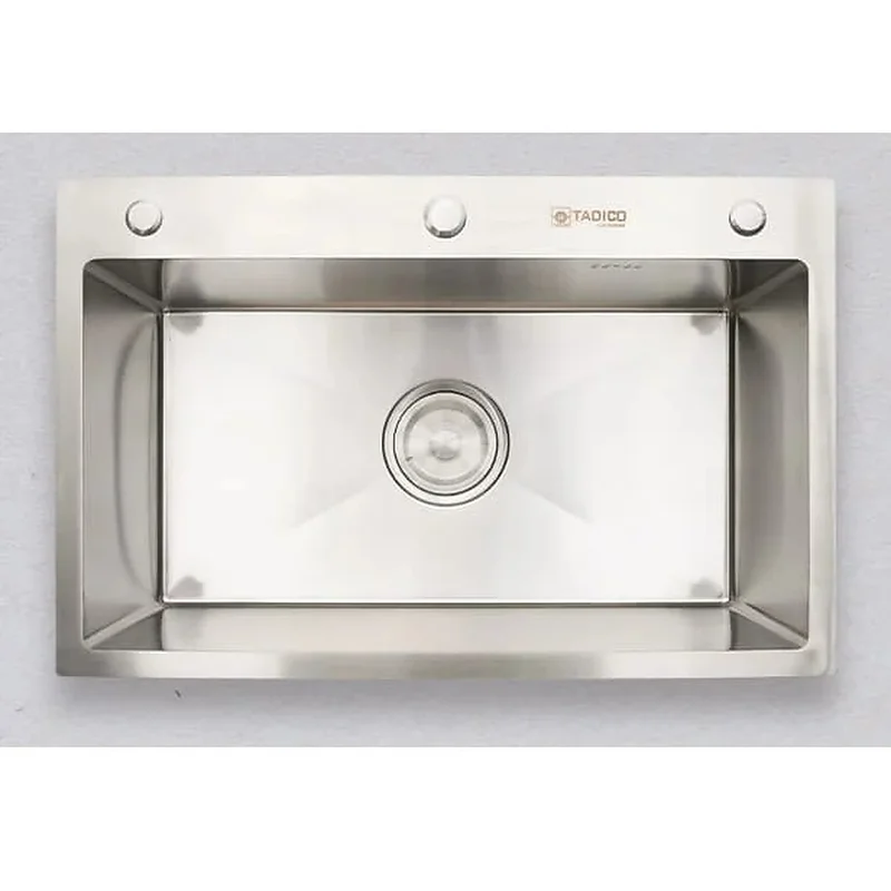 Chậu rửa bát 1 hố SUS304 Tadico LUX.D.70.45.3.140