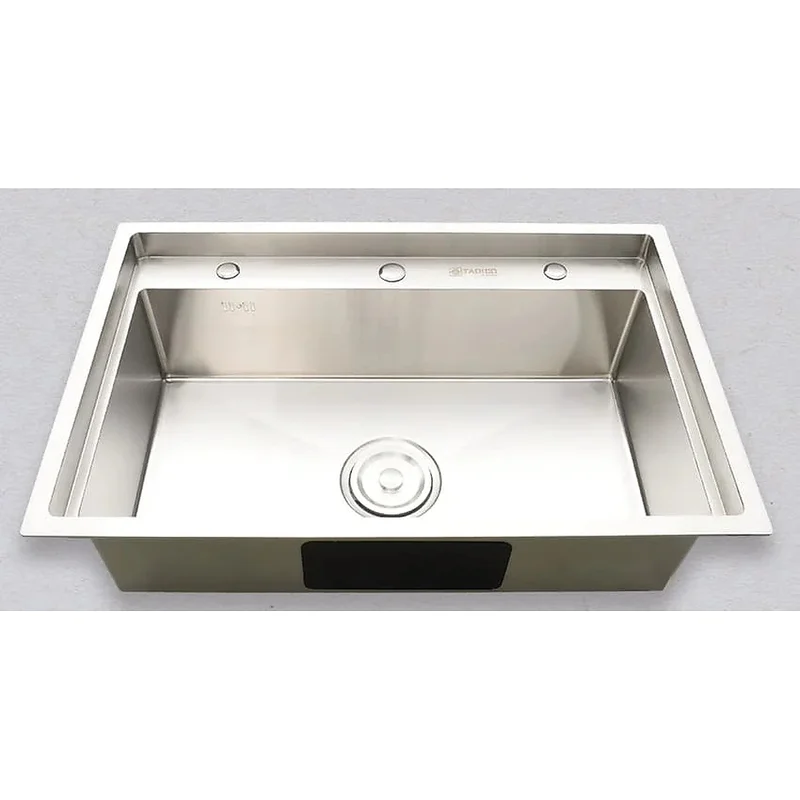 Chậu rửa bát đúc 1 hố SUS304 Tadico LUX.D.78.50.4.GB