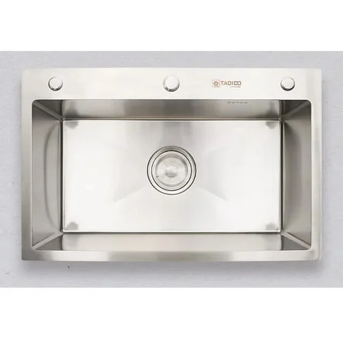 Chậu rửa bát 1 hố SUS304 Tadico LUX.D.70.45.3.140