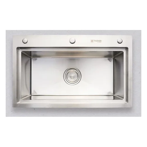 Chậu rửa bát đúc 1 hố SUS304 Tadico LUX.D.76.46.3.GB.140