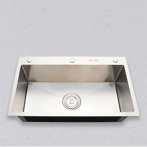 Chậu rửa bát đúc 1 hố SUS304 Tadico LUX.D.78.45.3.140