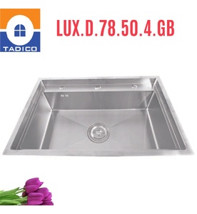Chậu rửa bát đúc 1 hố SUS304 Tadico LUX.D.78.50.4.GB