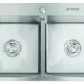Chậu rửa bát đúc 2 hố SUS304 Tadico ECO.C.82.45.2