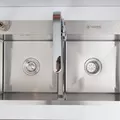 Chậu rửa bát đúc 2 hố SUS304 Tadico ECO.C.82.45.2