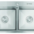 Chậu rửa bát đúc 2 hố SUS304 Tadico LUX.C.82.45.2