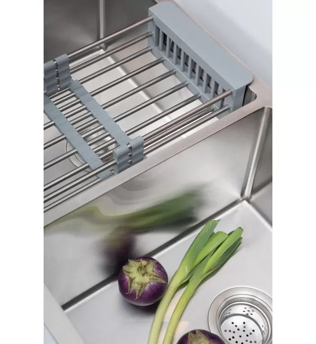Chậu rửa bát âm bàn 2 hố lệch SUS304 Tadico LUX.L.82.45.3.AB2