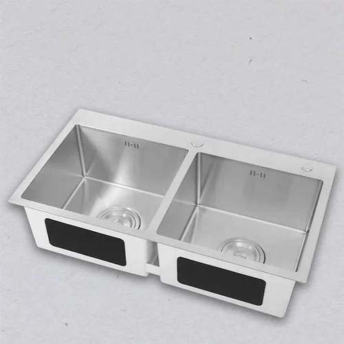 Chậu rửa bát đúc 2 hố SUS304 Tadico LUX.C.82.45.3.MB2