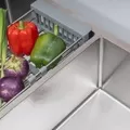 Chậu rửa bát âm bàn 2 hố lệch SUS304 Tadico LUX.L.82.45.3.AB2