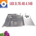 Chậu rửa bát đúc 1 hố 1 bàn SUS304 Tadico LUX.D.76.48.4.140