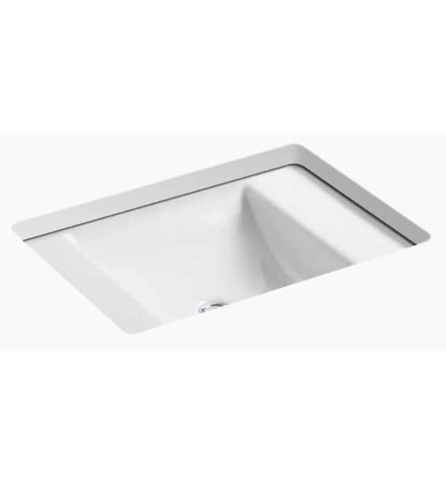 Chậu rửa gang tráng men âm bàn Kohler LEDGES K-2838-0