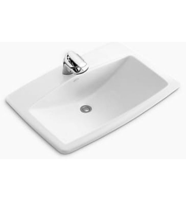 Chậu rửa gang tráng men dương vành Kohler Man'S Lav K-2885T-1-0