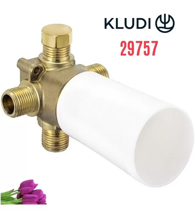 Cục âm van khóa 3 đường nước Kludi 29757