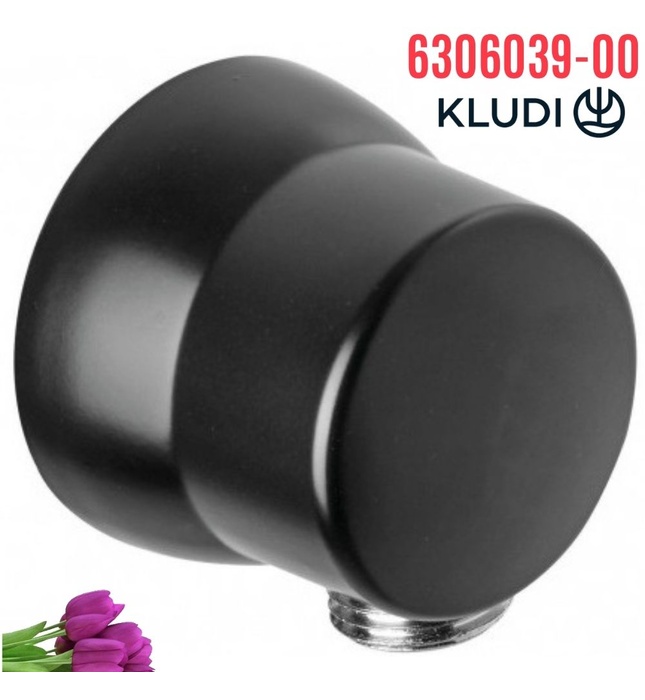 Cút nối sen tắm âm tường đen Kludi 6306039-00