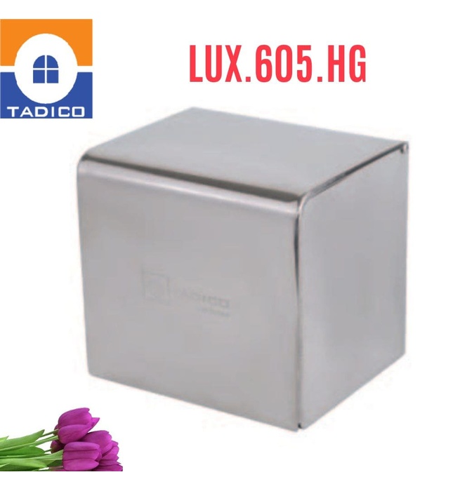 Hộp đựng giấy inox SUS304 bóng Tadico LUX-605.HG