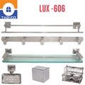 Bộ phụ kiện phòng tắm 6 món chân vuông Tadico Lux-606 SUS304