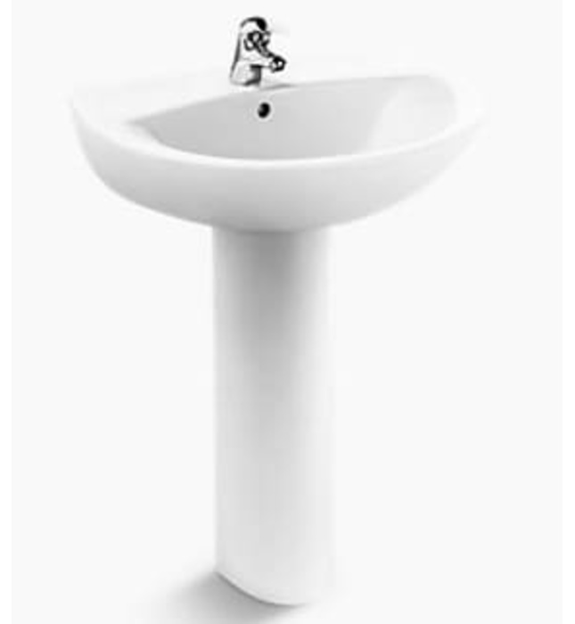 Chậu rửa chân đứng, 1 lỗ gắn vòi Kohler Patio K-2477T-1-0 