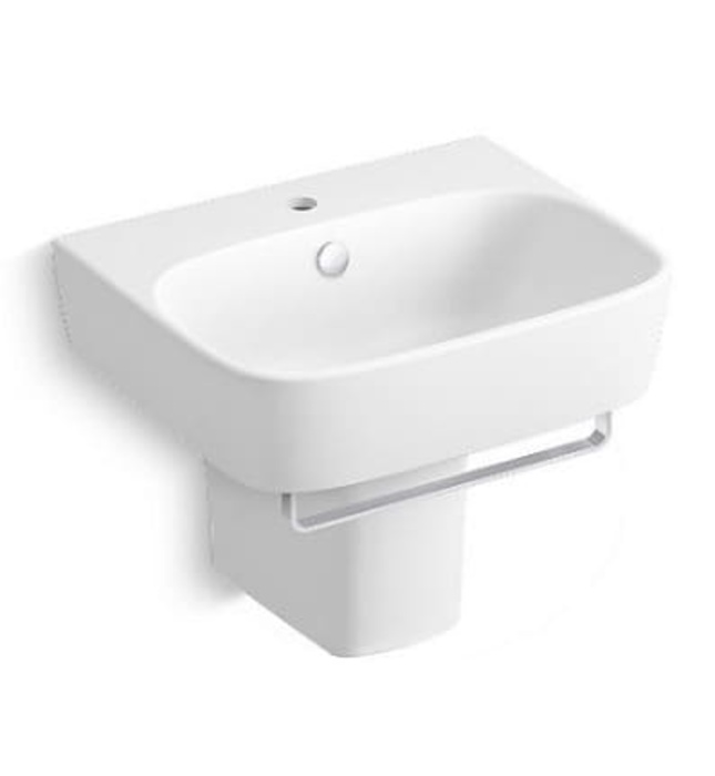 Chậu rửa chân lửng, 1 lỗ gắn vòi Kohler ModernLife K-77770K-0