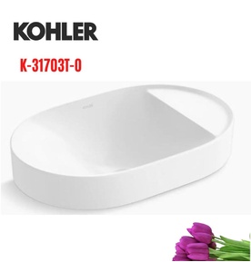Chậu rửa đặt bàn có kệ chứa đồ Kohler Chalice K-31703T-0