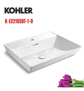 Chậu rửa đặt bàn hình chữ nhật Brazin Kohler K-EX21059T-1-0