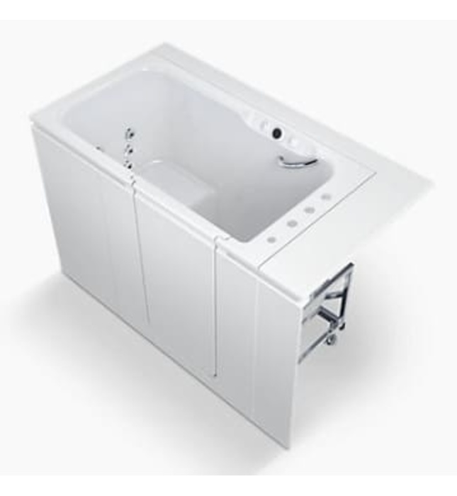 Bồn tắm thủy lực massage 1.7m cửa ra vào mở trái Kohler Belay K-156T-LCP-0