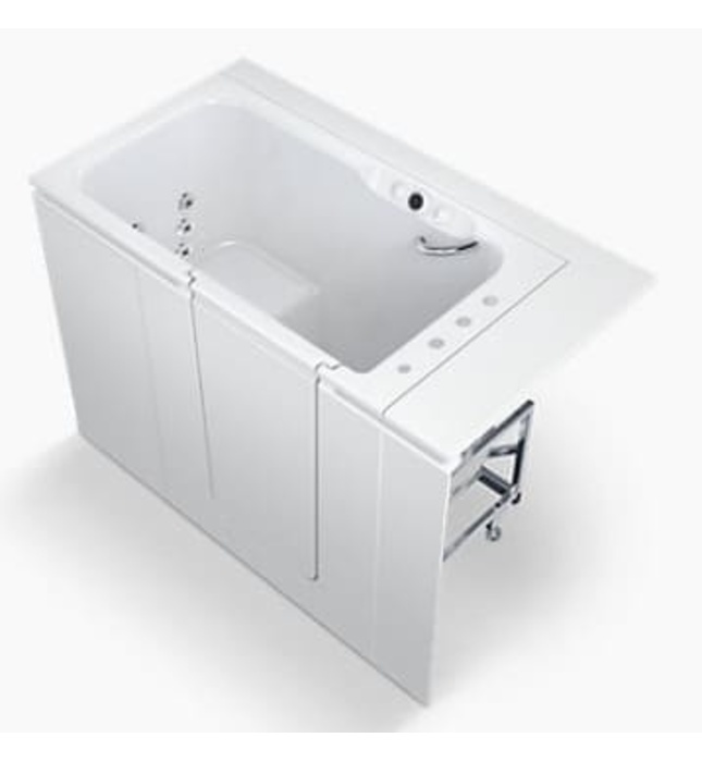 Bồn tắm thủy lực massage 1.5m cửa mở bên trái Kohler Belay K-23769T-LCP-0