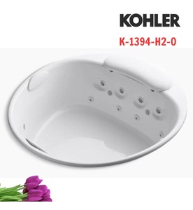 Bồn tắm thủy lực massage hình tròn Kohler RiverBath K-1394-H2-0