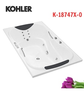 Bồn tắm đôi thủy lực massage tiêu chuẩn Kohler EVORA K-18747X-0