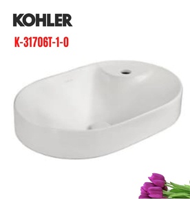 Chậu rửa bán âm bàn có lỗ gắn vòi Kohler Chalice K-31706T-1-0