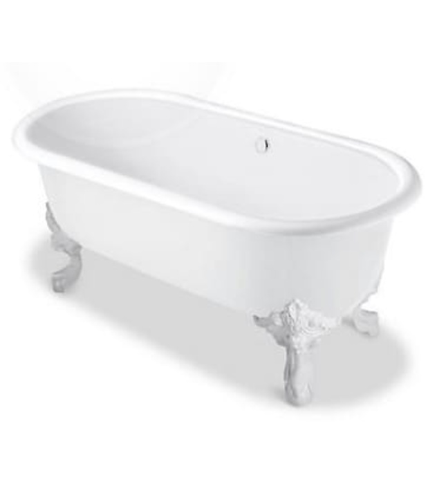 Bồn tắm đặt sàn gang tráng men 1.7m Kohler Cleo K-11195T-0