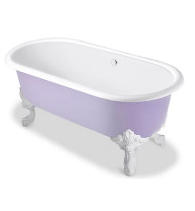 Bồn tắm đặt sàn gang tráng men 1.7m Kohler Cleo K-11195T-RT