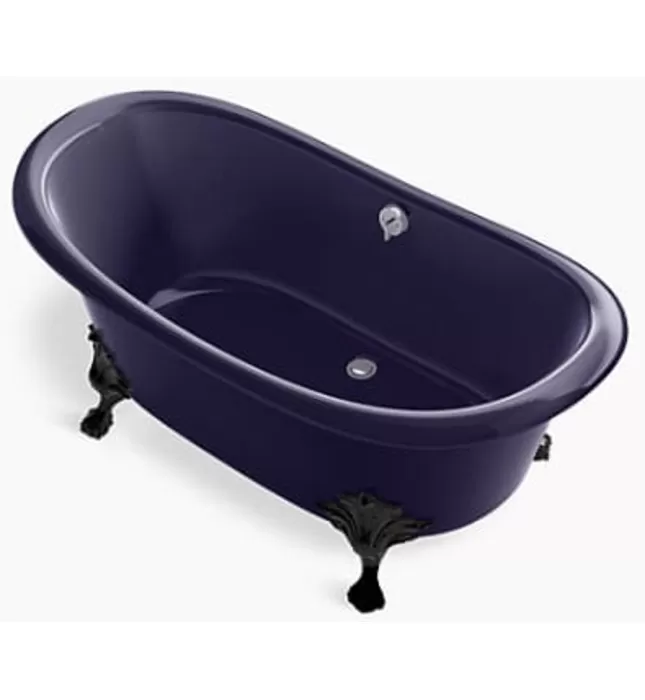 Bồn tắm đặt sàn gang tráng men 1.6m Kohler Artifacts K-21000T-DGB