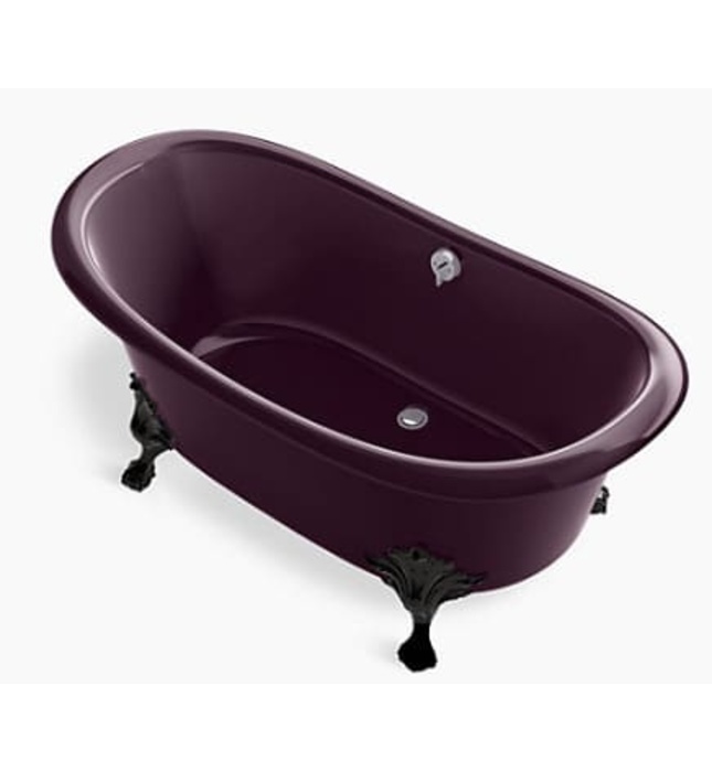 Bồn tắm đặt sàn gang tráng men 1.6m Kohler Artifacts K-21000T-PLM