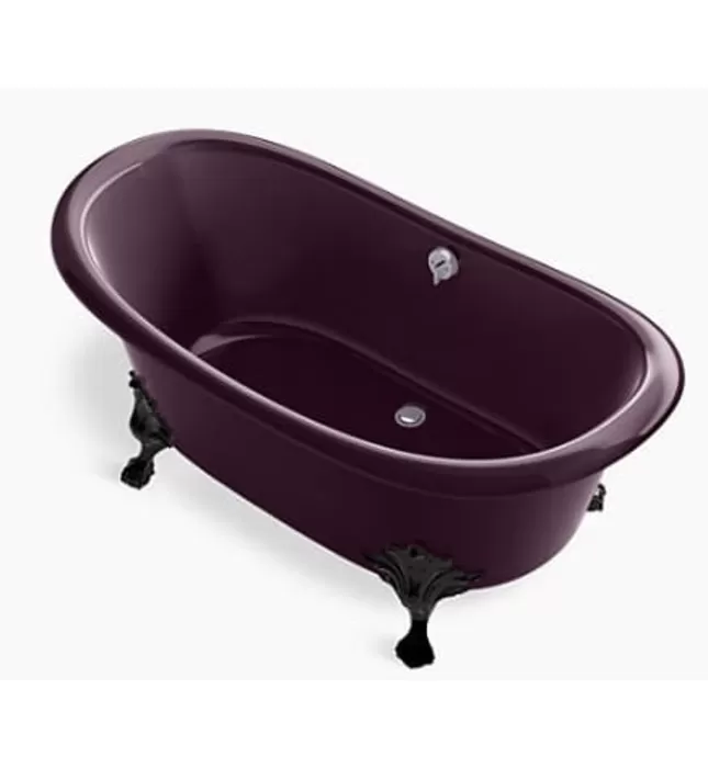Bồn tắm đặt sàn gang tráng men 1.6m Kohler Artifacts K-21000T-PLM