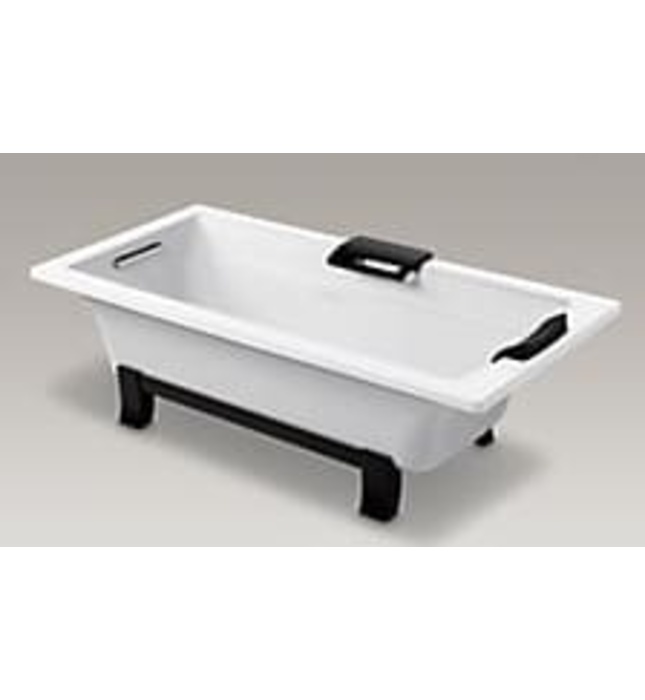 Bồn tắm đặt sàn gang tráng men kèm tay vịn 1.7m Kohler K-45595T-GR-0