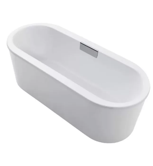 Bồn tắm đặt sàn gang tráng men 1.8m Kohler Volute K-99718T-FD-0