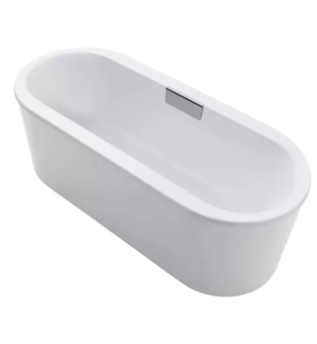 Bồn tắm đặt sàn gang tráng men 1.8m Kohler Volute K-99718T-GR-0