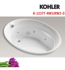 Bồn tắm thủy lực massage Kohler SERIF K-1337T-NW1/NW2-0
