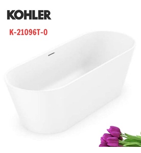 Bồn tắm lithocast đặt sàn 1,8m Kohler Evok K-21096T-0