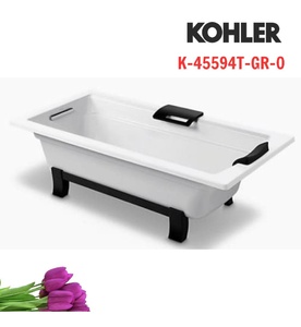 Bồn tắm đặt sàn gang tráng men kèm tay vịn 1.5m Kohler K-45594T-GR-0