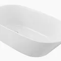 Bồn tắm lithocast đặt sàn hình oval 1,6m Kohler Brazn K-21388T-0