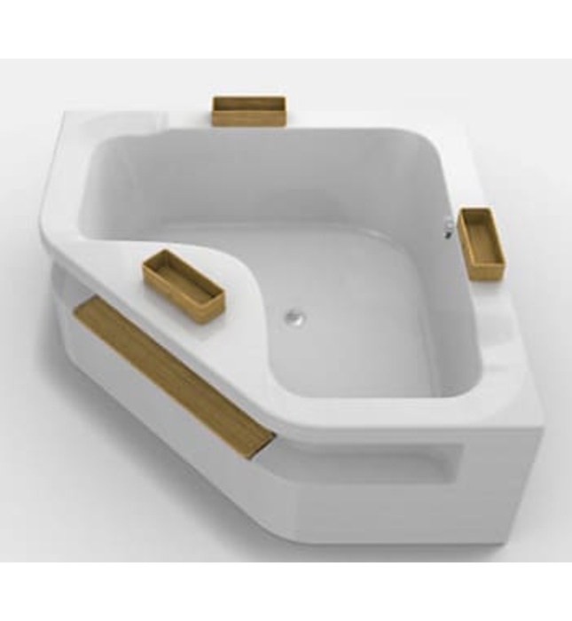 Bồn tắm tích hợp hình tam giác 1,5m Kohler Aleutian K-20058T-0