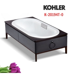 Bồn tắm đặt sàn gang tráng men 1.8m Kohler Ming K-20194T-0