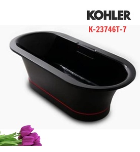 Bồn tắm đặt sàn gang tráng men 1.5m Kohler Volute K-23746T-7