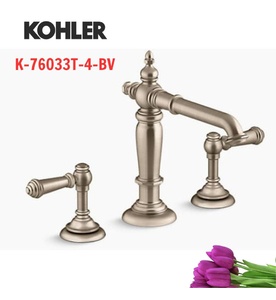 Vòi chậu rửa điều chỉnh kép dạng thanh Kohler Artifacts K-76033T-4-BV