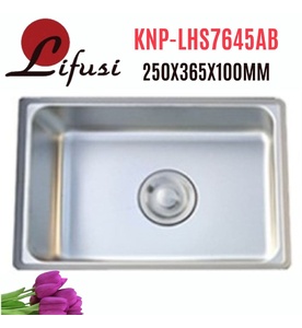 Khay nước phụ inox 304 Lifusi KNP-LHS7645AB 250x365mm