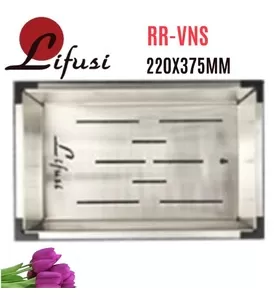 Rổ rau inox 304 Lifusi RR-VNS 220x375mm