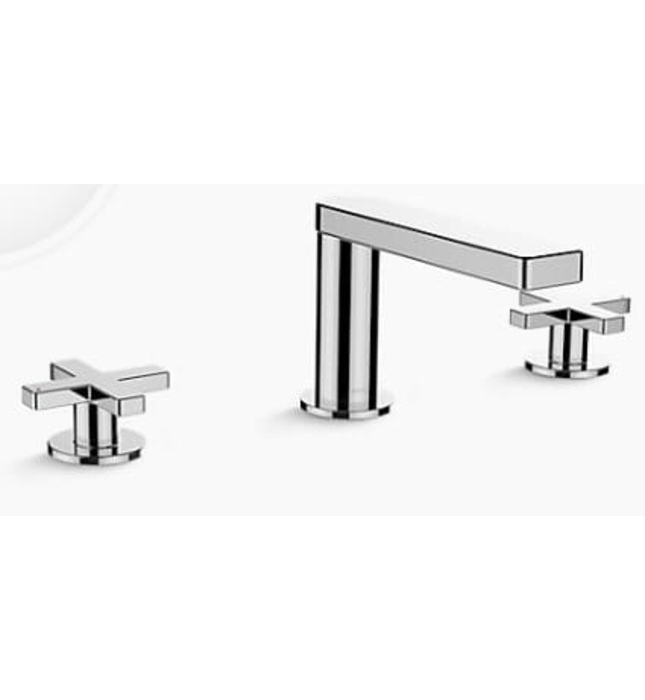 Vòi chậu rửa tay chỉnh kép, tay chỉnh dạng chữ thập Kohler K-73060T-3-2MB
