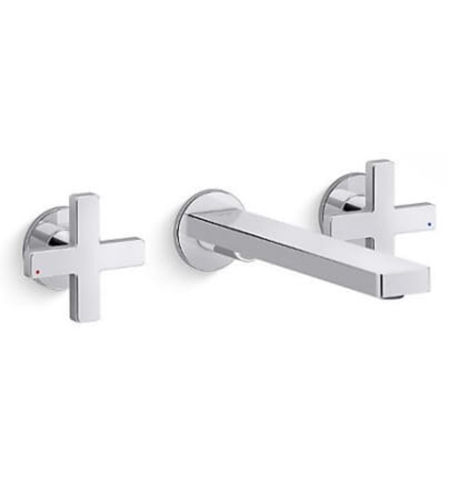 Vòi chậu rửa gắn tường Kohler Composed K-73067T-B3-CP